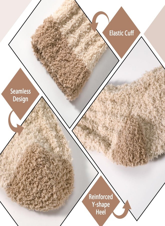 Tavaleu Fuzzy Socks for Women, Fluffy Socks Women, Winter Cozy Sock, Warm Slipper Home Sleeping Sock for Womens - Image 3